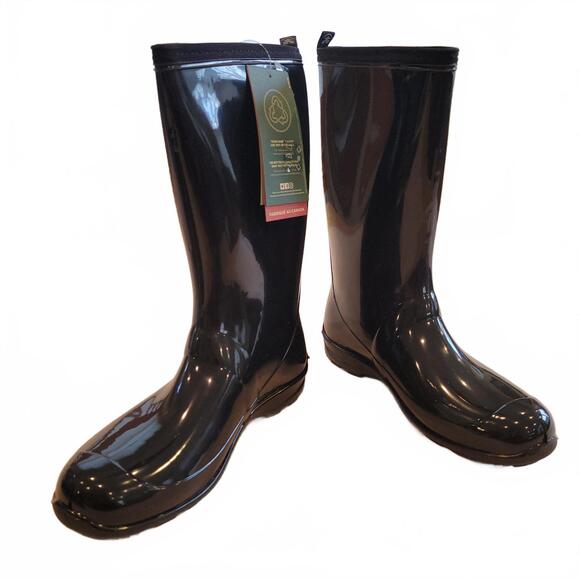 Kamik Women's Black Rain Boots, Size 10, New w-tags/box - Picture 2 of 7